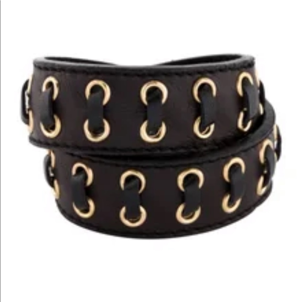 Burberry leather wrap bracelet